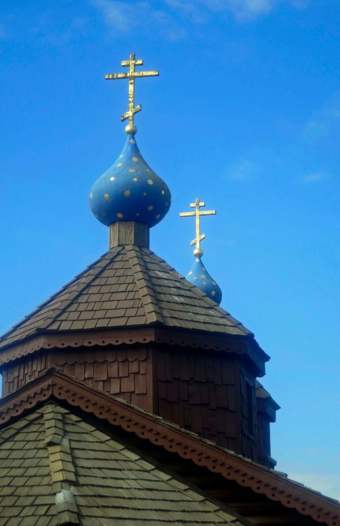 Long before Americans made their way into the far north, the Russians were there... and still are, as this Russian Orthodox Church in Kodiak attests to.