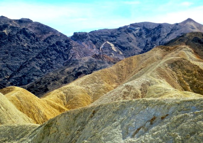 A final view of the riotous colors found in Twenty Mule Team Canyon. 