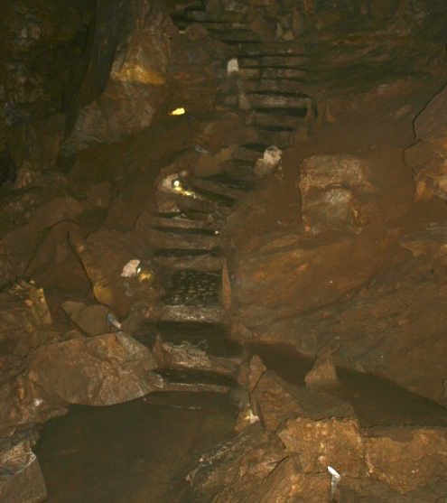Stone steps in Oregon Caves National Monument