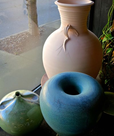 Talle Johnson pottery at the studio of Marian Heintx in Chattanooga, Tennessee. Photo by Curtis Mekemson.