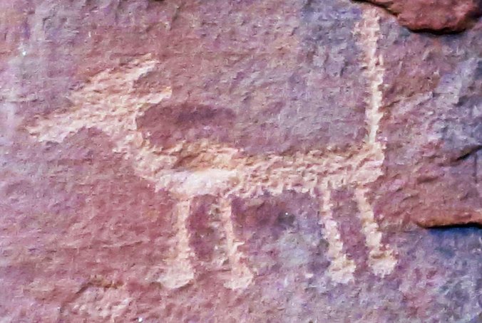 Rock art at V-Bar-V Heritage Site near Sedona, Arizona
