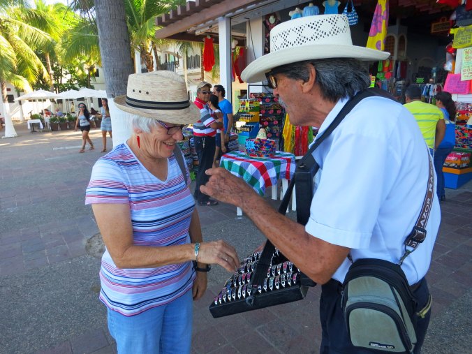 Our friend Leslie made the mistake of showing interest in a hawker’s bracelets on the lower Malecon and ended up buying four. He was one happy salesman. 