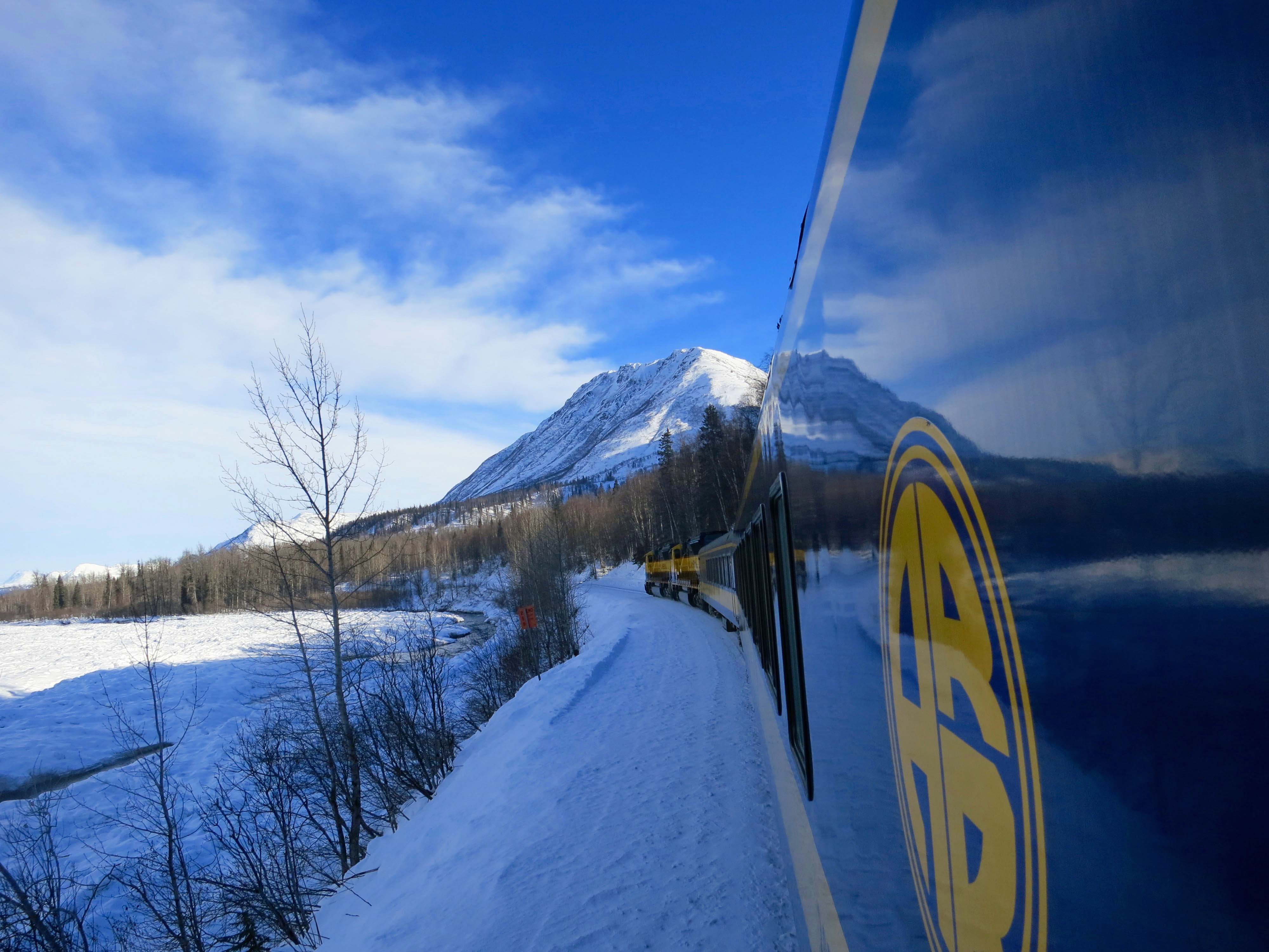Alaska Railroad on the way to Fairbanks.