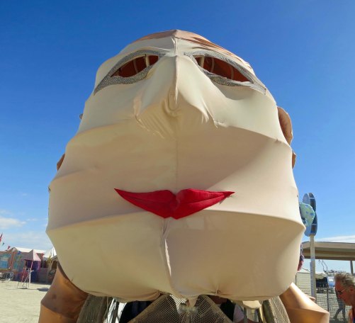 Pucker up mutant vehicle at Burning Man.