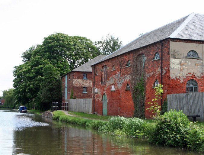 Buildings along Trent and Mersey Canal